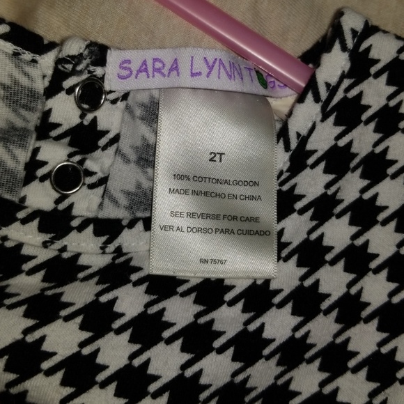 2T SARA LYNN TOGS HOUNDSTOOTH DRESS - Picture 2 of 4